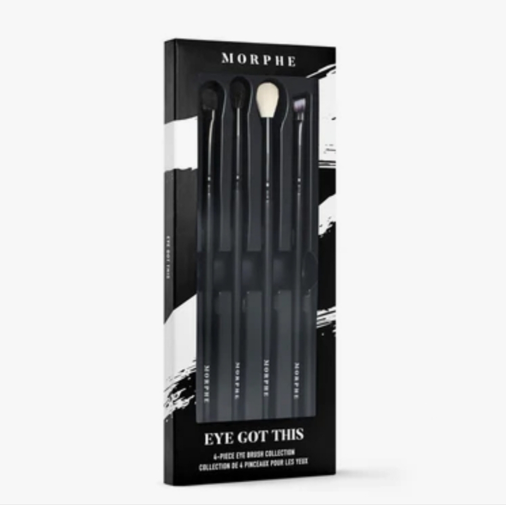 🟢 Morphe Eye Got This Brush Set Of 4 - Black